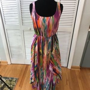 Calvin Klein multi colored maxi dress - size 6